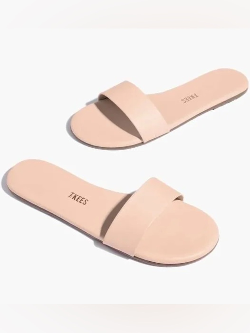 TKEES Alex Blush Single-Band Slide Sandals